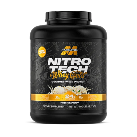 Nitro Tech 100% Whey Gold Muscletech 5lb - TBH Suplementos
