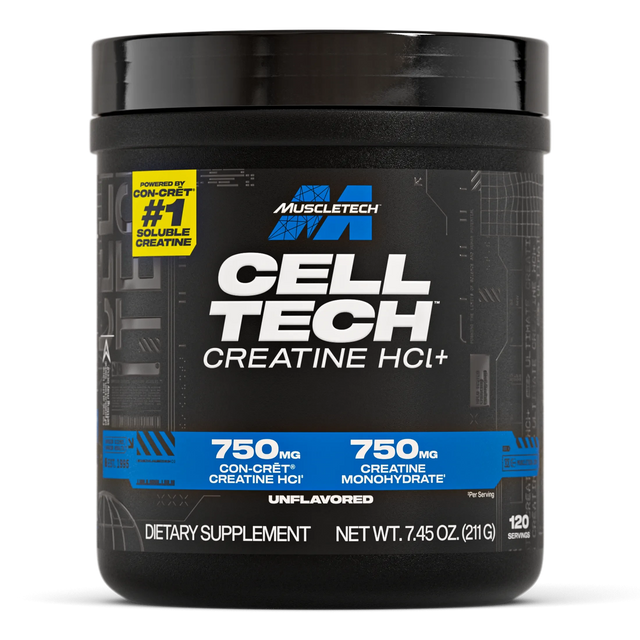 MuscleTech Cell-Tech HCl 120 Servicios – Creatina de Nueva Generación para Fuerza y Músculo Seco