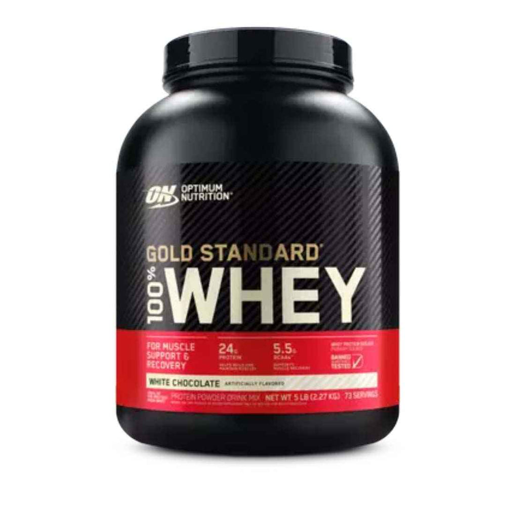 Gold Standard 100% Whey Protein 5 LB Optimum Nutrition | 24g Proteína, 73 Porciones - TBH Suplementos
