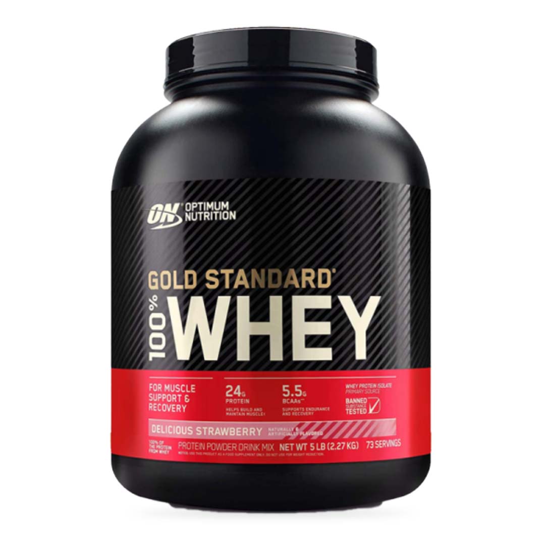 Gold Standard 100% Whey Protein 5 LB Optimum Nutrition | 24g Proteína, 73 Porciones