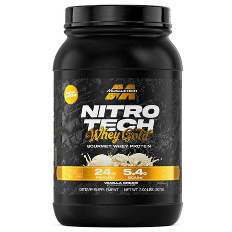 Nitro Tech 100% Whey Gold 2 lbs Muscletech Vanilla | Proteína Premium