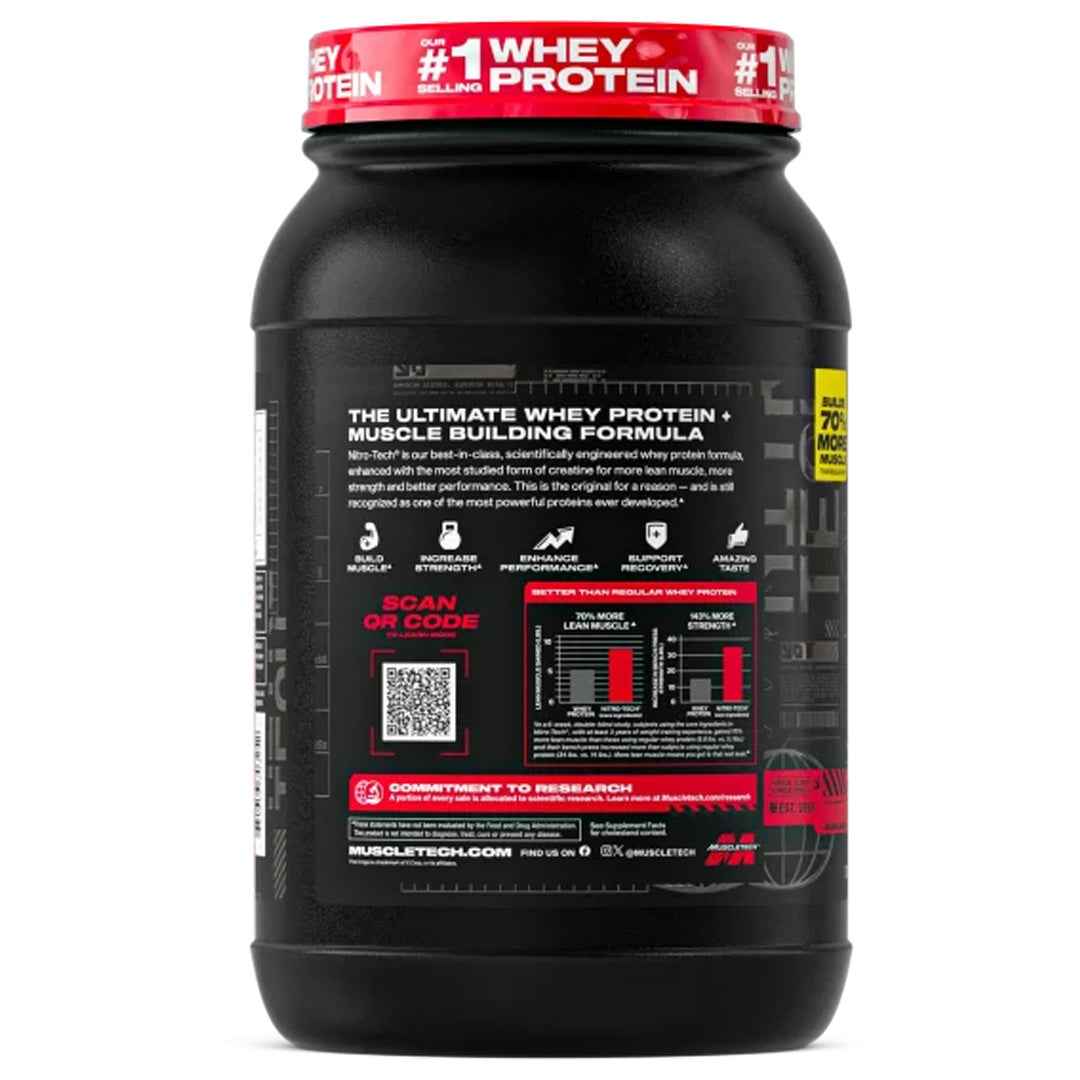 Nitro Tech Performance 2 lbs Muscletech Vanilla | Proteína + Creatina 30g