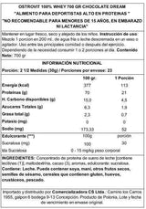 OstroVit 100% Whey Protein 700 g Chocolate Dream – Proteína de Suero Certificada de Calidad Europea