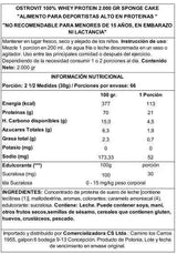 OstroVit 100% Whey Protein 2000 g Sponge Cake – Proteína de Suero Certificada, 66 Porciones, Calidad Europea