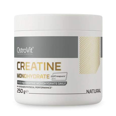 OstroVit Creatina Creapure 250 g Sin Sabor – Creatina Alemana Certificada de la Más Alta Pureza