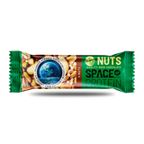 Space Protein Barra de Proteína Nuts Vegan Almendras Pistachos Cashew 40 g – Plant-Based, Bajo en Carbohidratos