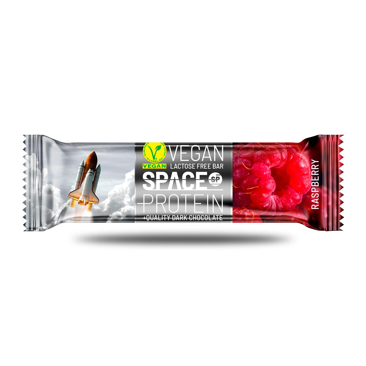 SPACE PROTEIN BARRA PROTEINA VEGAN 40 G RASPBERRY