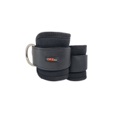 tobillera para poleas para trabajar gluteo con ejercicio de patada contiene anillas 
