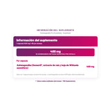 Ashwagandha Pro Greatlhete — información del suplemento por porción, datos verificados del envase