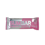 Barra de Proteína SlimBar sabor Berries a la Crema (Unidad). Con 21g de proteína, 0% azúcar añadida y 5g de colágeno