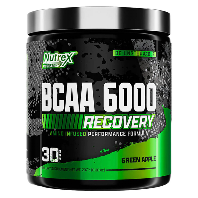 aminoácidos de la marca nutre bcaa 6000 sabor green apple