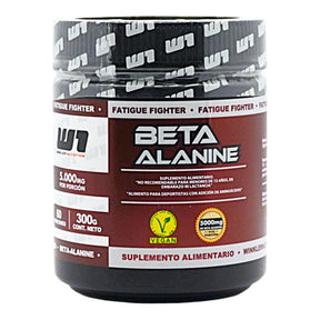 Beta Alanina Winkler 300 g sin sabor - 5.000 mg de beta alanina por porción - vista frontal del envase