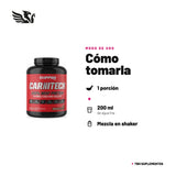 Carnitech Kiffer — cómo tomarla, modo de uso: Disuelve 1 porción (2 medidas, 40 g) en 200 ml de agua fría y consume. La medida dosificadora viene dentro del envase. 100% original, envío a todo Chile.