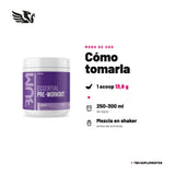 CBUM Essential Pre-Workout RAW — cómo tomarla, modo de uso: Mezcla 1 scoop (13,8 g) con 250-300 ml de agua y bébelo 30 min antes de entrenar. Para medir tu tolerancia, empieza con 1/2 scoop. Máximo 1 porción al día. 100% original, envío a todo Chile.