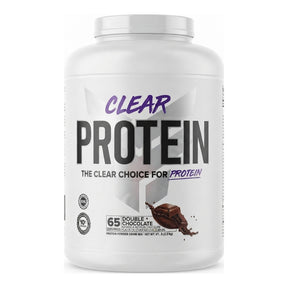 Proteína Finaflex Clear Protein sabor Double Chocolate, formato 5,1 lb — mezcla PentaPhase, 25 g de proteína por porción — vista frontal del envase
