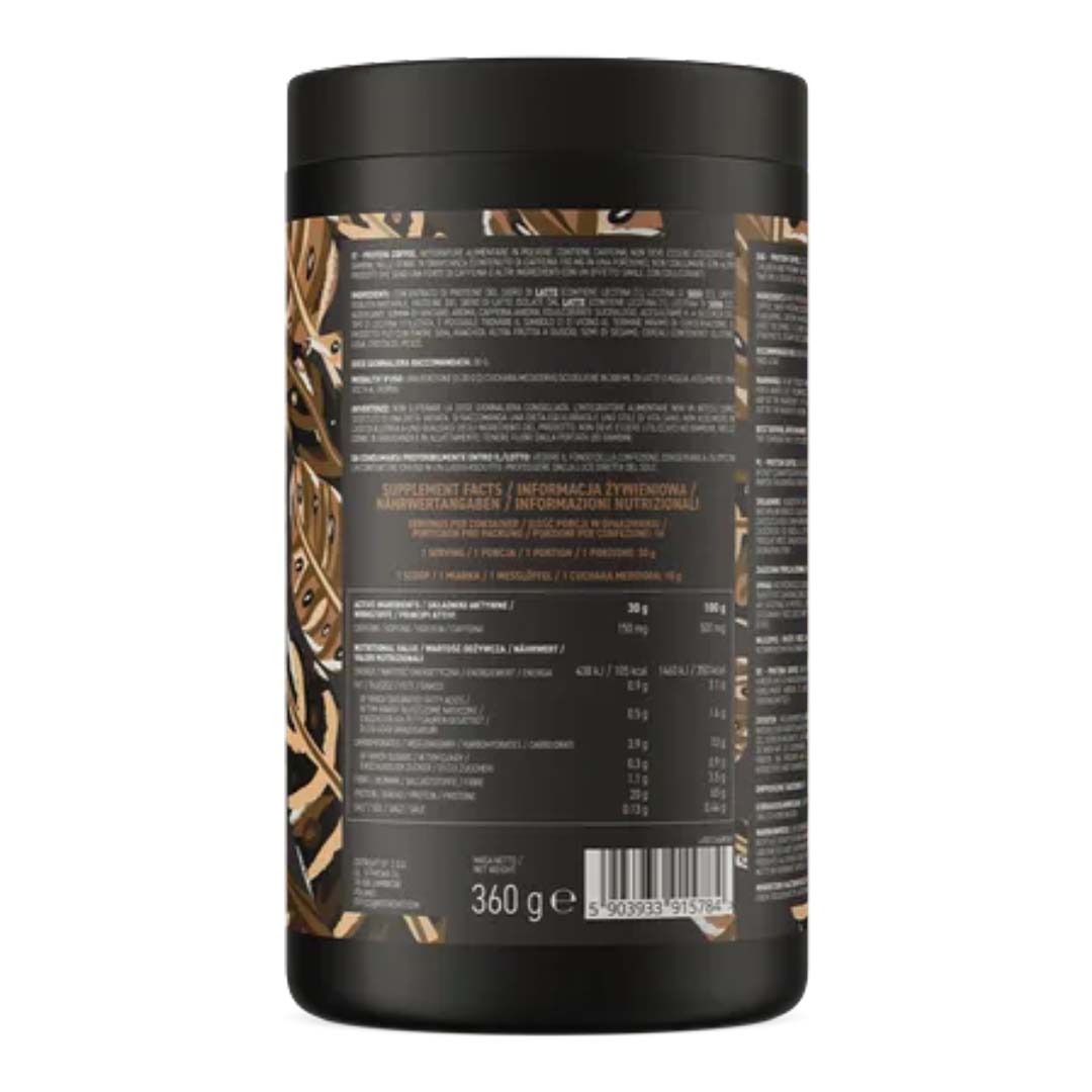 OstroVit Protein Coffee 360g sabor Chocolate o Cappuccino Chocolate con 20g de proteína y 150mg de cafeína por porción – Energía y nutrición en un solo batido | TBH Suplementos Chile