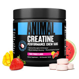 Envase de Creatina Performance Chew Tabs Animal, 120 tabletas masticables sabor fruit punch