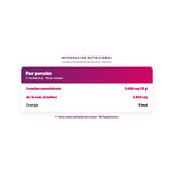 Creatina Monohidratada Ostrovit — información nutricional por porción, datos verificados del envase
