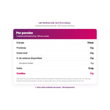 Creatina Monohidratada PBX — información nutricional por porción, datos verificados del envase