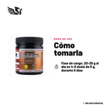 Creatina Monohidratada Winkler — cómo tomarla, modo de uso: Fase de carga: 20-25 g al día en 4-5 dosis de 5 g, durante 5 días. Mantención: 1 a 5 g al día (~0,05 g por kilo de peso corporal). Tómala con agua, jugo o tu batido; consérvala en lugar fresco y seco. 100% original, envío a todo Chile.