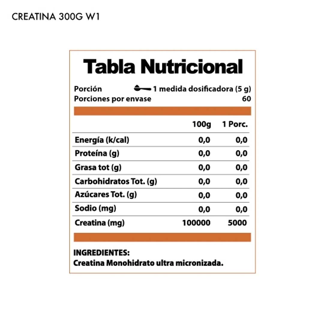 Creatina Monohidrato Winkler Nutrition 300g – Aumenta fuerza, volumen y recuperación muscular
