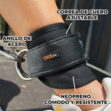 descripción de los detalles de la tobillera patada gluteo 