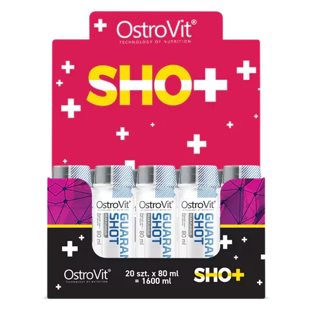 OstroVit Guarana Shot 80 ml Pear – Energía Natural de Guaraná, Listo para Tomar
