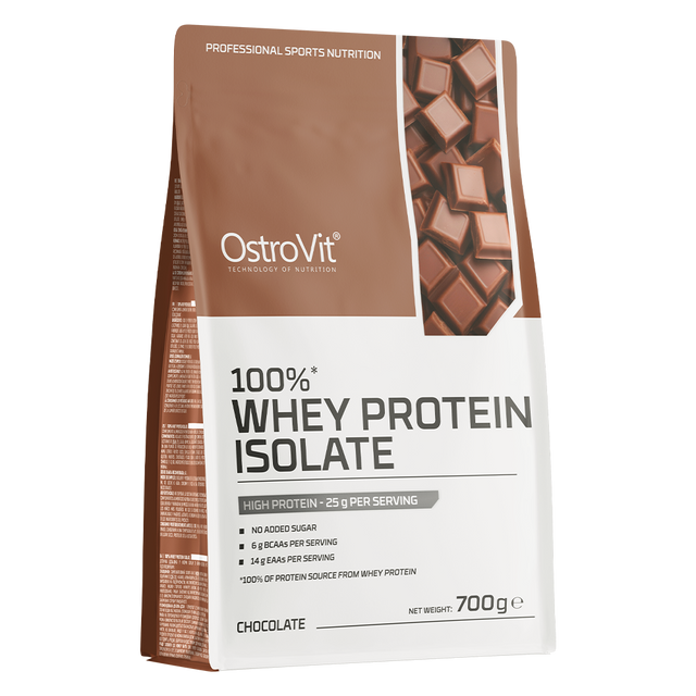 OstroVit 100% Whey Isolate 700 g Chocolate – Proteína Aislada de Suero para Definición y Músculo Magro