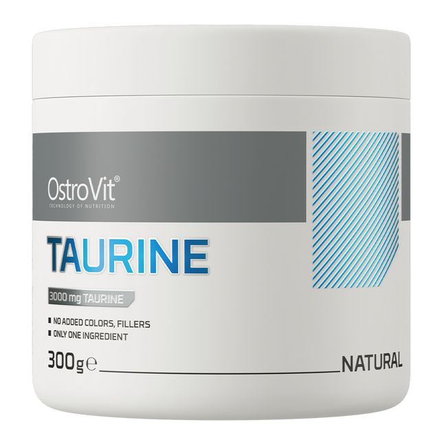 OstroVit Taurina 300 g Sin Sabor – Aminoácido en Polvo para Energía, Hidratación y Rendimiento