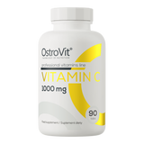 OstroVit Vitamina C 1000 mg 90 Cápsulas – Ácido L-Ascórbico Puro, Sistema Inmune y Antioxidante