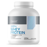 OstroVit 100% Whey Protein 2000 g Hazelnut Cream – Proteína de Suero Certificada, 66 Porciones, Calidad Europea