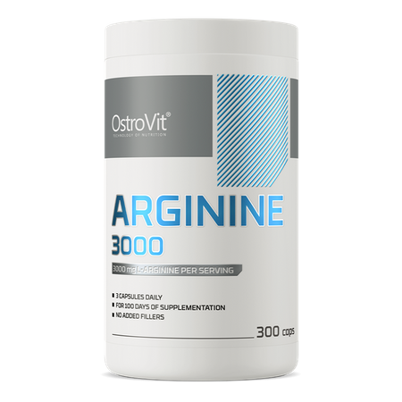 OstroVit L-Arginina 3000 mg 300 Cápsulas – Mayor Formato, Mejor Precio por Dosis para Pump y Rendimiento