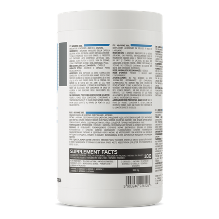 OstroVit L-Arginina 3000 mg 300 Cápsulas – Mayor Formato, Mejor Precio por Dosis para Pump y Rendimiento
