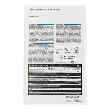 OstroVit 100% Whey Isolate 700 g Chocolate – Proteína Aislada de Suero para Definición y Músculo Magro