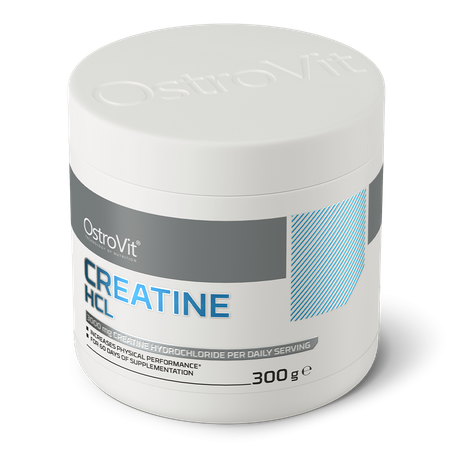 OstroVit Creatina HCL 300 g Black Currant & Cherry – 3000 mg por Porción, 60 Servicios, Alta Solubilidad