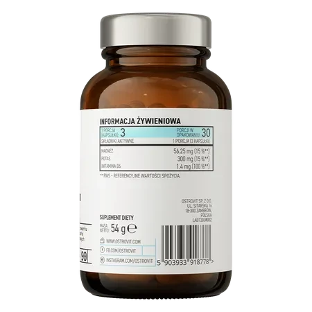 OstroVit Pharma Citrato Magnesio + Potasio + B6 P-5-P 90 Caps – Electrolitos para Rendimiento y Recuperación Muscular