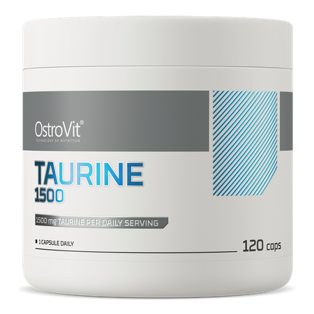 OstroVit Taurina 1500 mg 120 Cápsulas – Aminoácido para Energía, Resistencia y Salud Cardiovascular
