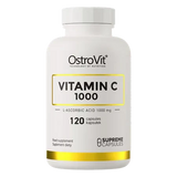 OstroVit Vitamina C 1000 mg 120 Cápsulas – Ácido L-Ascórbico Puro para Deporte, Inmunidad y Colágeno