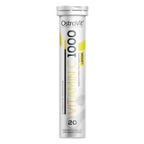 OstroVit Vitamina C 1000 mg 20 Tabs Efervescentes Limón – Bebida Vitamínica Refrescante y Sin Azúcar