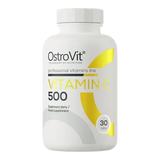 OstroVit Vitamina C 500 mg 30 Tabletas – Ácido L-Ascórbico, Sistema Inmune y Colágeno, 1 Mes