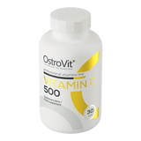 OstroVit Vitamina C 500 mg 30 Tabletas – Ácido L-Ascórbico, Sistema Inmune y Colágeno, 1 Mes