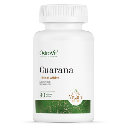 OstroVit Guarana 90 Tabs – Extracto Natural de Guaraná para Energía, Foco y Rendimiento