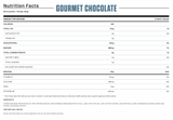 informacion nutricional de la proteina iso 100 sabor gourmet chocolate  para masa muscular 