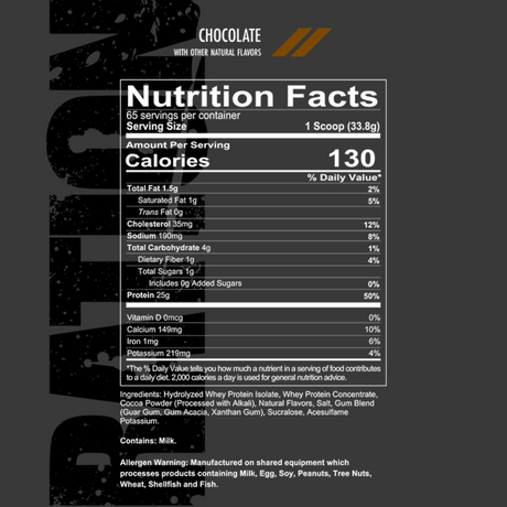 informacion nutricional ration chocolate