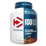 proteina iso 100 de la marca dymatize para ganancia muscular 