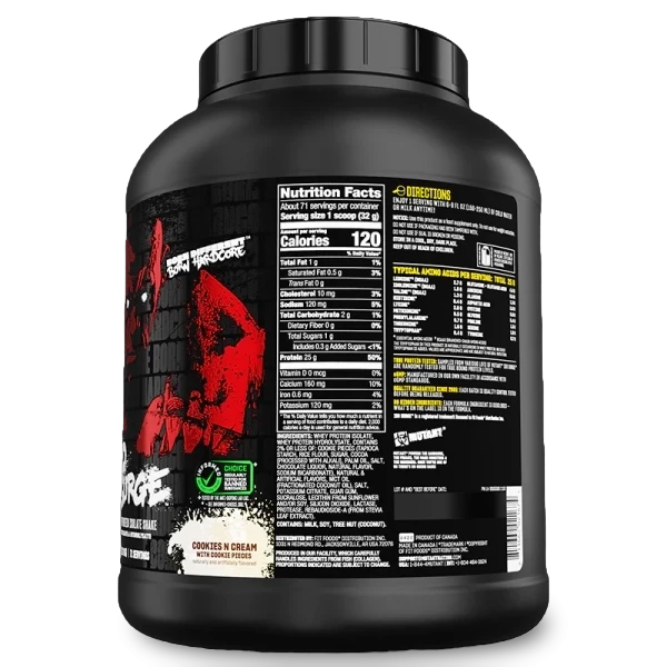Mutant ISO Surge 5 lb Cookies and Cream – Proteína Aislada de Suero Gourmet para Músculo Magro y Definición