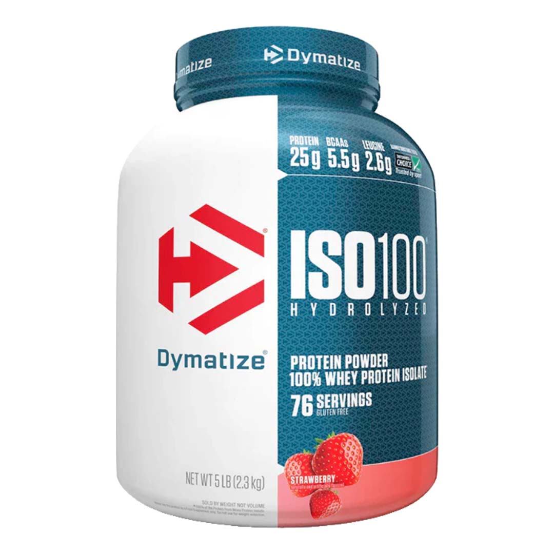 ISO 100 5 LB Dymatize | 25g Proteína Hidrolizada, Sin Lactosa, 76 Porciones