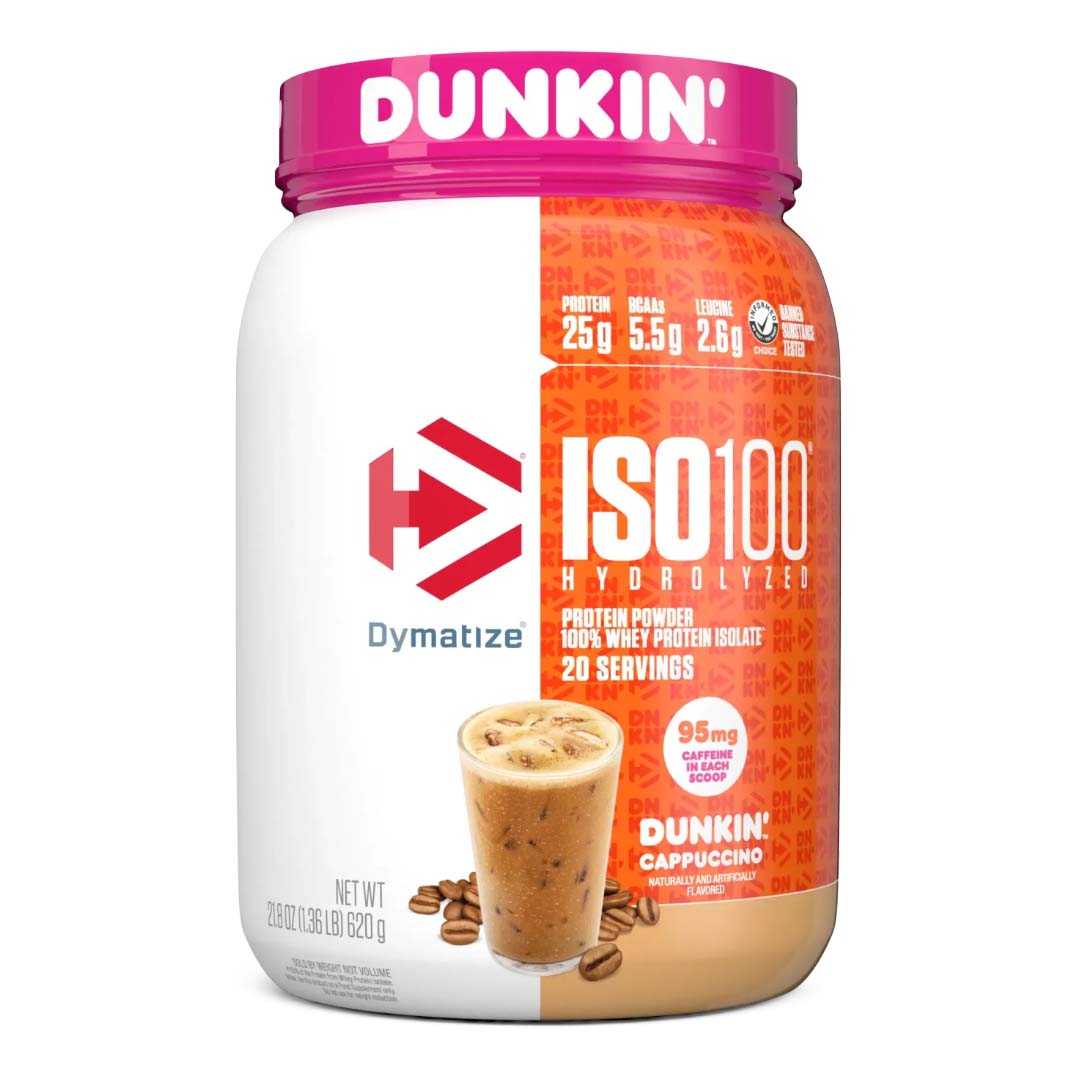 ISO 100 Dunkin 1.4 LB | 25g Proteína Hidrolizada, Sin Lactosa, 20 Porciones