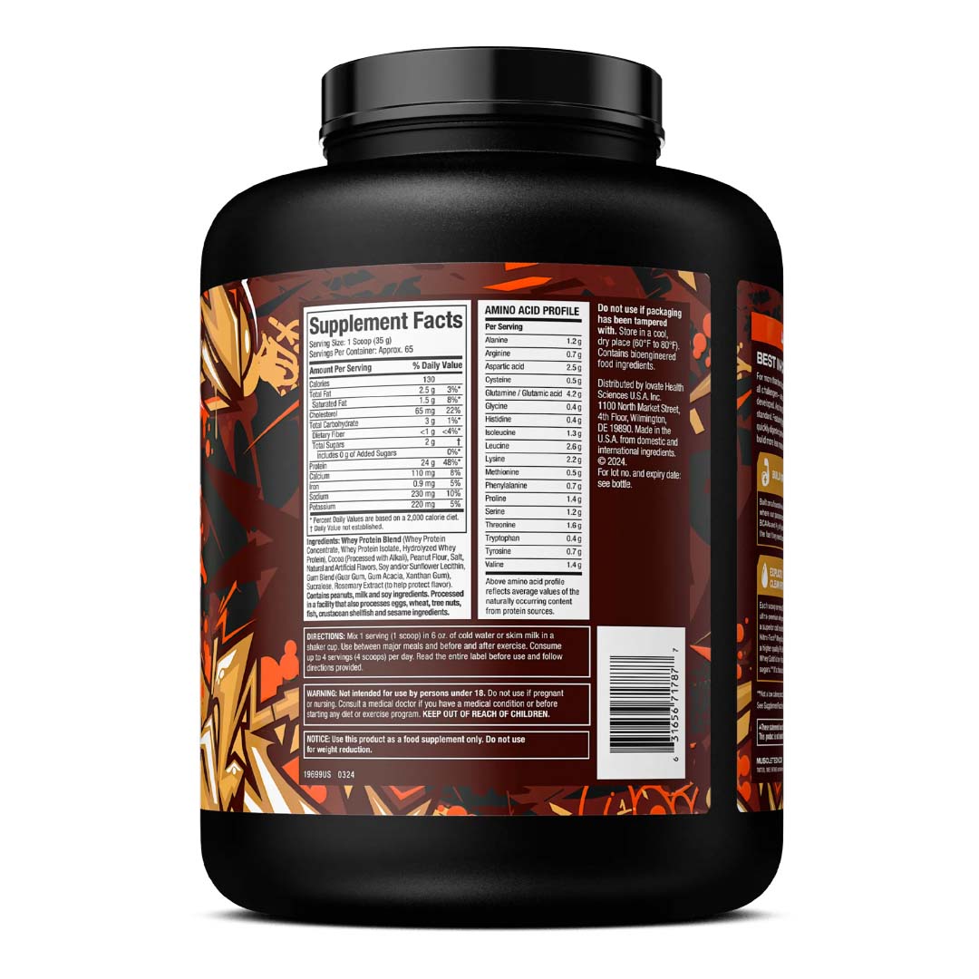 Nitro-Tech 100% Whey Gold 5 LB | 25g Proteína, Microfiltrada, 69 Porciones