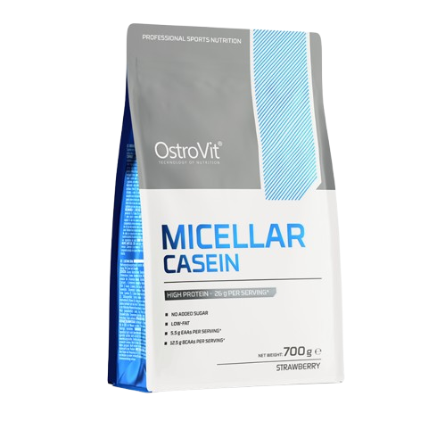 OstroVit Caseína Micelar 700 g Strawberry – Proteína de Liberación Lenta para Recuperación Nocturna